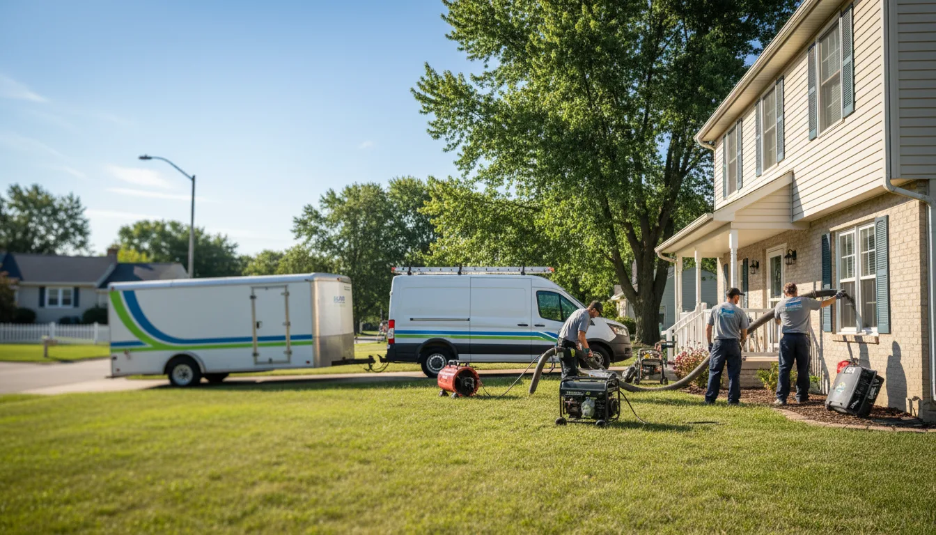 Flooded Basement Restoration And Cleanup With Repair in Embarrass, WI near me